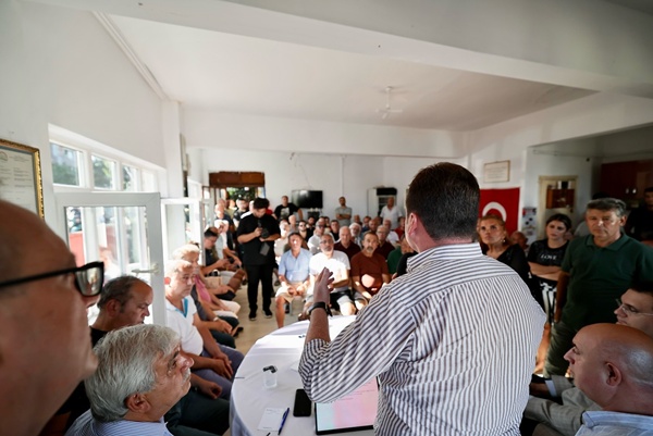 Başkan Balcıoğlu, Semizkumlar Mahallesi Arıbaş Sitesi'nde Vatandaşlarla Buluştu