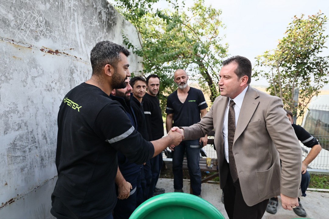 Başkan Balcıoğlu, Kabtek Fabrikasını ziyaret etti