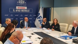 İstanbul AFAD'da ilçedeki afet riskleri değerlendirildi