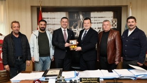 Lalapaşa Belediye Başkanı, Başkan Balcıoğlu'nu ziyaret etti