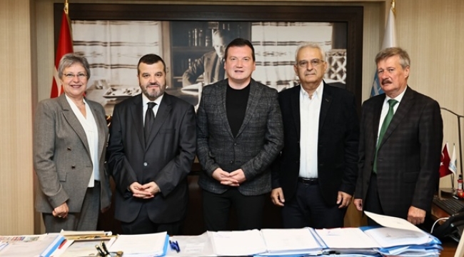 Maksimos Vgenopoulos, Başkan Balcıoğlu'nu ziyaret etti