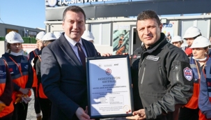 SAK ekibi, AFAD tarafından Akreditasyon Sertifikası aldı