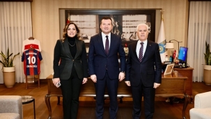 Başkan Balcıoğlu, Bozbey ve Yüceer'i ağırladı