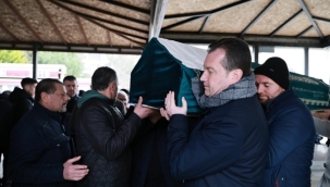 Başkan Balcıoğlu, Gümüşyaka sakinlerinden Otmar'ın cenazesine katıldı