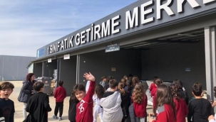 Mektebim İlkokulu öğrencilerinden Atık Getirme Merkezine ziyaret