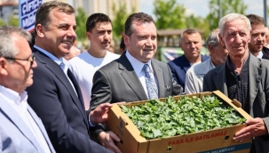 Başkan Balcıoğlu, Yazlık Sebze Fidesi Dağıtım Programı'na katıldı