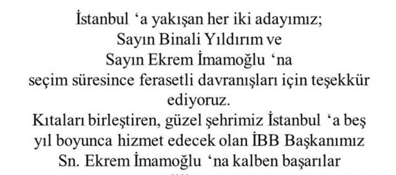 SİAD, İmamoğlu'nun tarihi zaferini tebrik etti