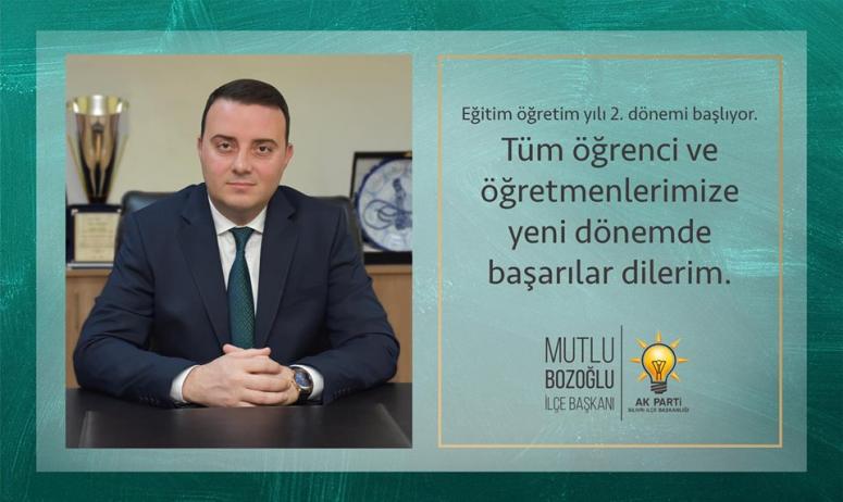 Bozoğlu'ndan 2. Dönem mesajı