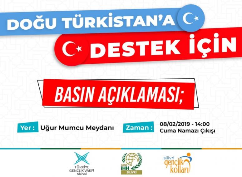 Doğu Türkistan'a destek açıklaması yapılacak