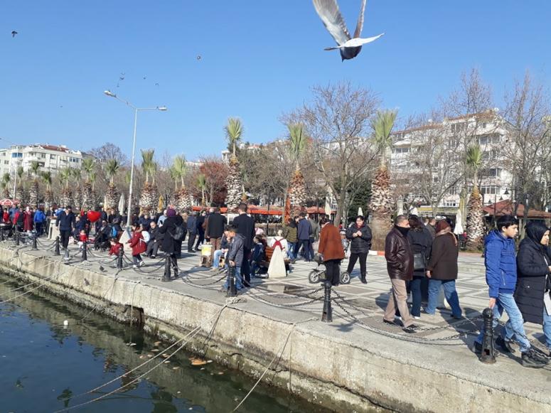 Silivri'de kış günü bahar havası