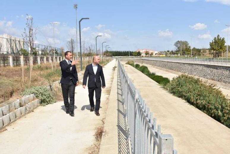 Yılmaz, Boğluca Deresi'nin Etrafını İnceledi