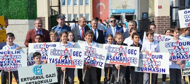 Silivri'de Yaya Geçidi Nöbeti Etkinliği