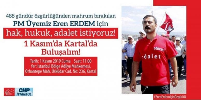 CHP Silivri'den Eren Erdem çağrısı