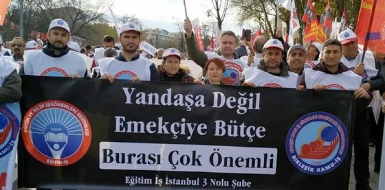 Silivri Eğitim İş, Hükümetin 2020 Bütçesini Tandoğan Meydanı'nda Protesto Etti