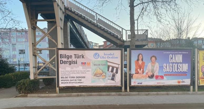 Bilge Türk Dergisi, Silivri'deki Billboardlarda