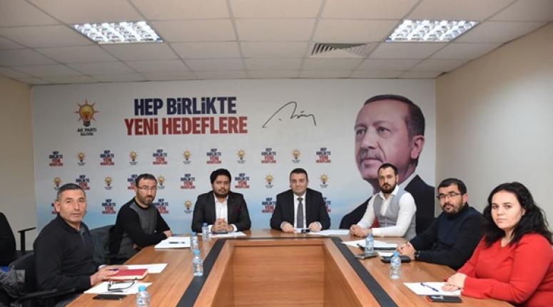 AK Parti Silivri, İl Sorumlusu Aktaş'ın Katılımıyla Toplandı