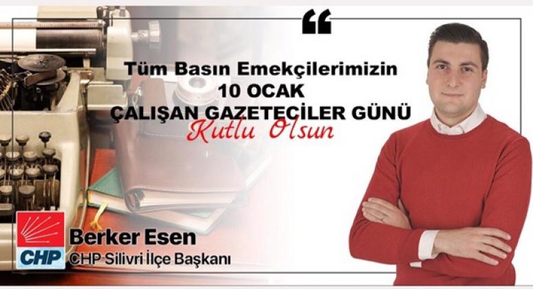 Esen'den 10 Ocak Çalışan Gazeteciler Günü Mesajı