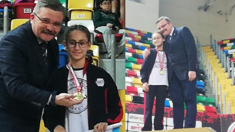 Silivri'li minik atlet Türkiye Şampiyonu oldu