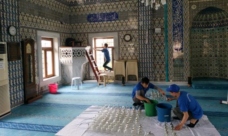 Ramazan öncesi cami temizlikleri başladı