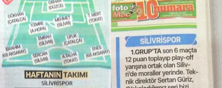 Silivrispor'un Başarısı Ulusal Basında