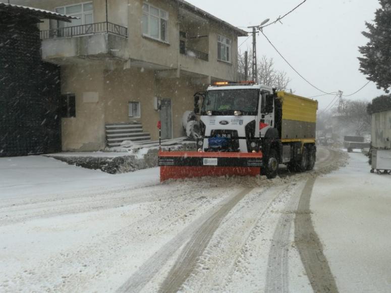 Silivri'de kar çalışmaları