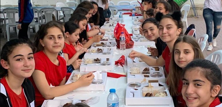 Çağrıbeyli sporcular birlikte iftar yaptı